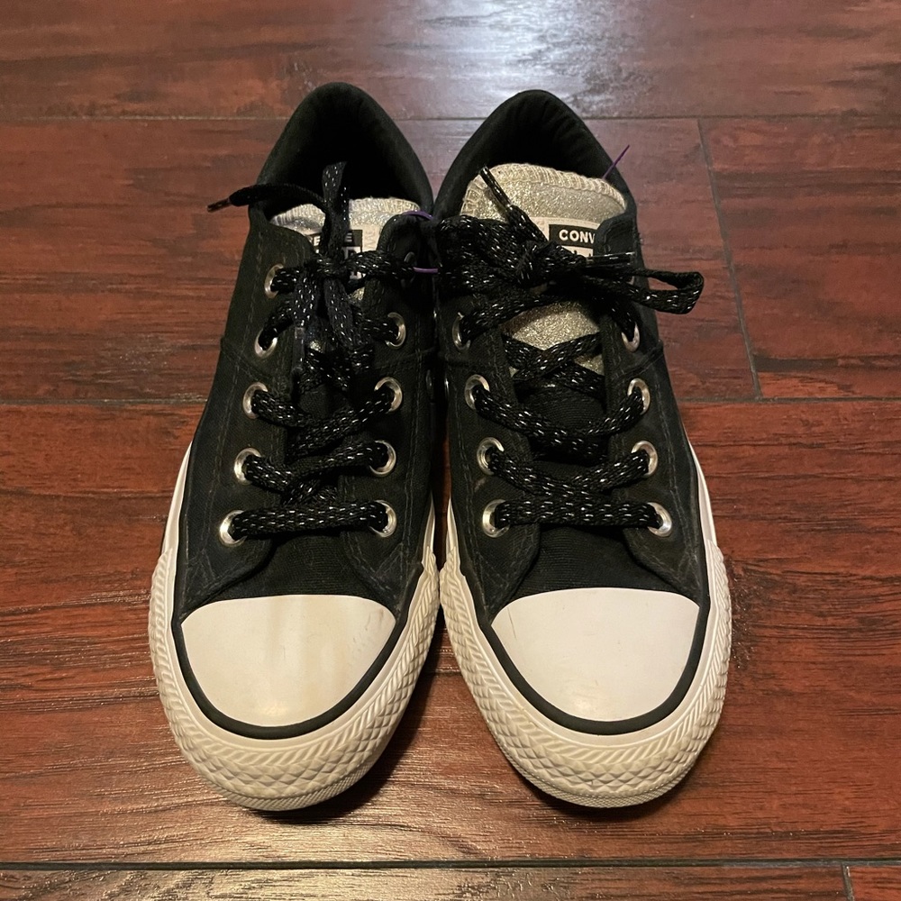 Girls Black Converse